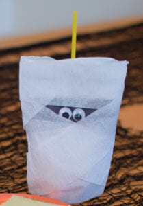 Last Minute Classroom Treat - Mummy Drink Pouches