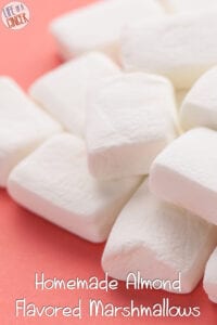 Homemade Almond Flavored Marshmallows