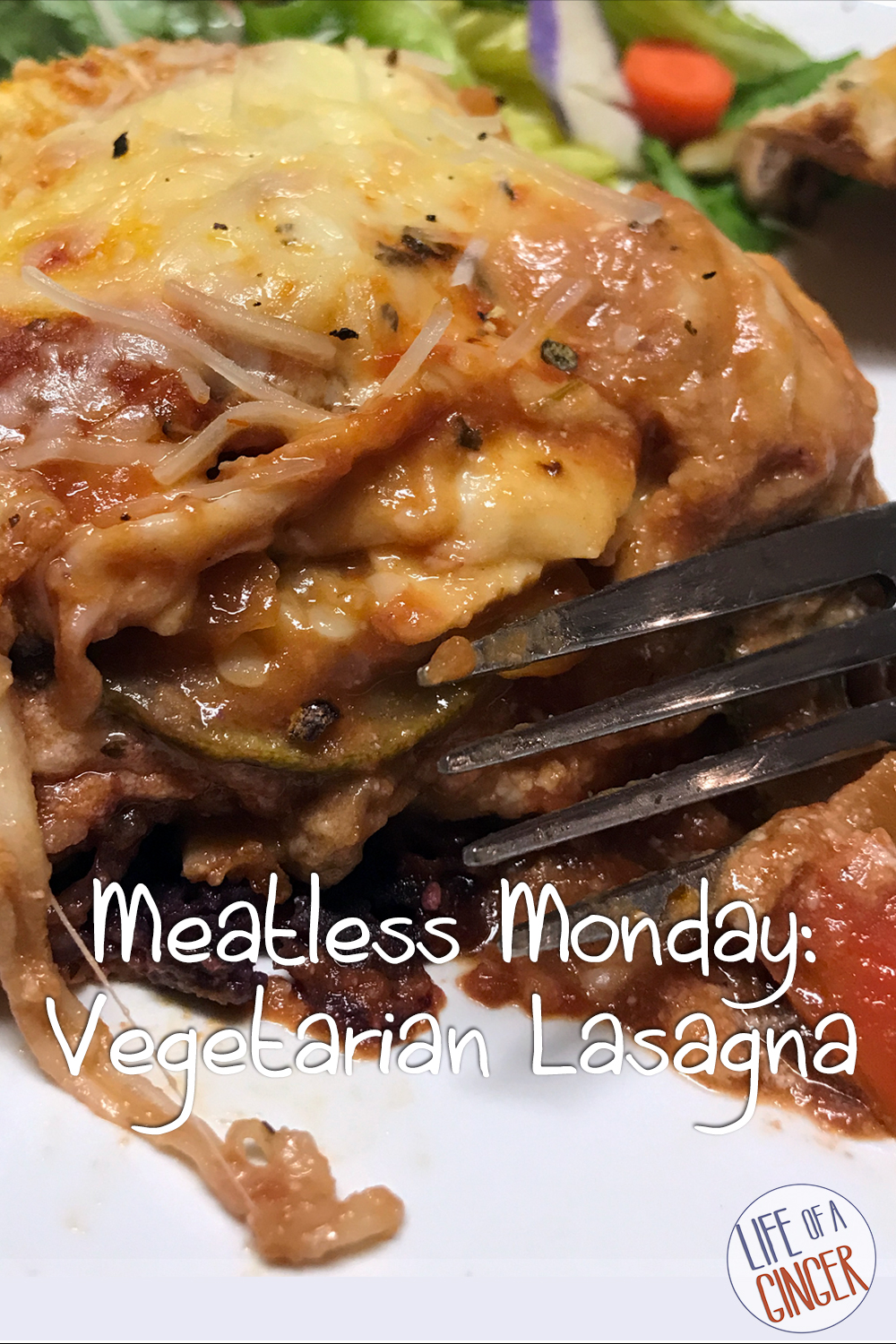 vegetarian lasagna on a plate