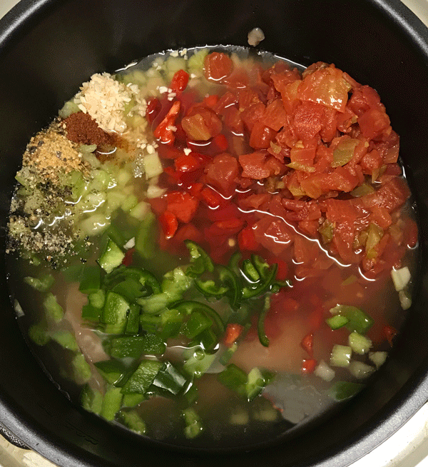 Instant Pot Chicken Fajita Soup