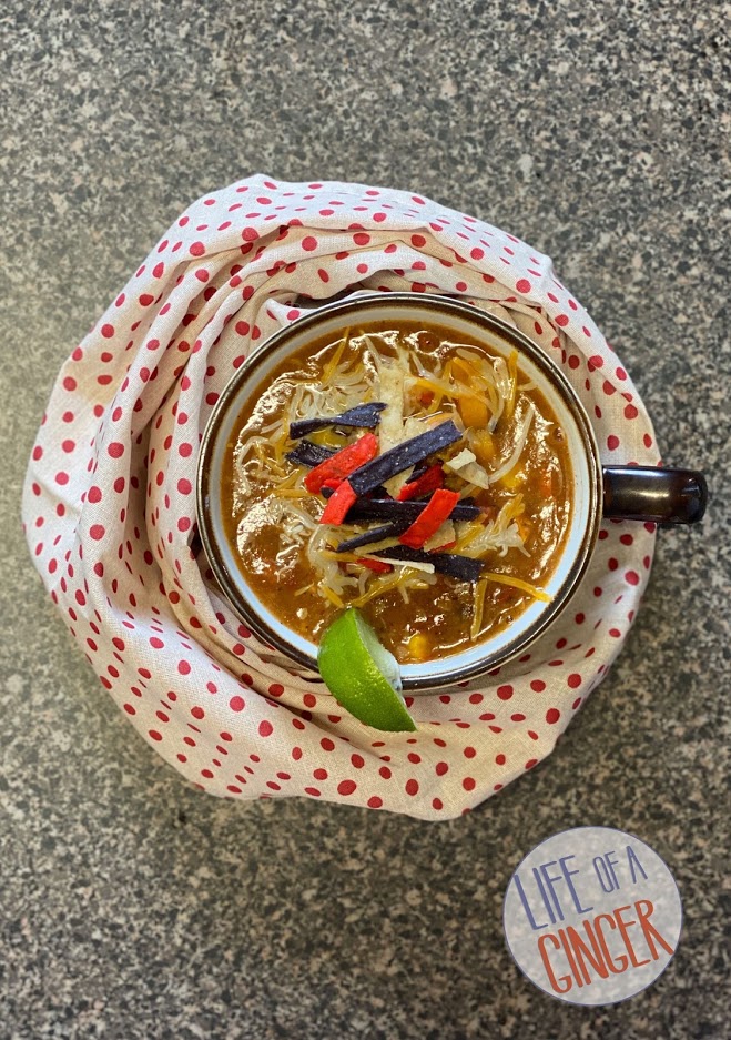 20-min Instant Pot Chicken Tortilla Soup